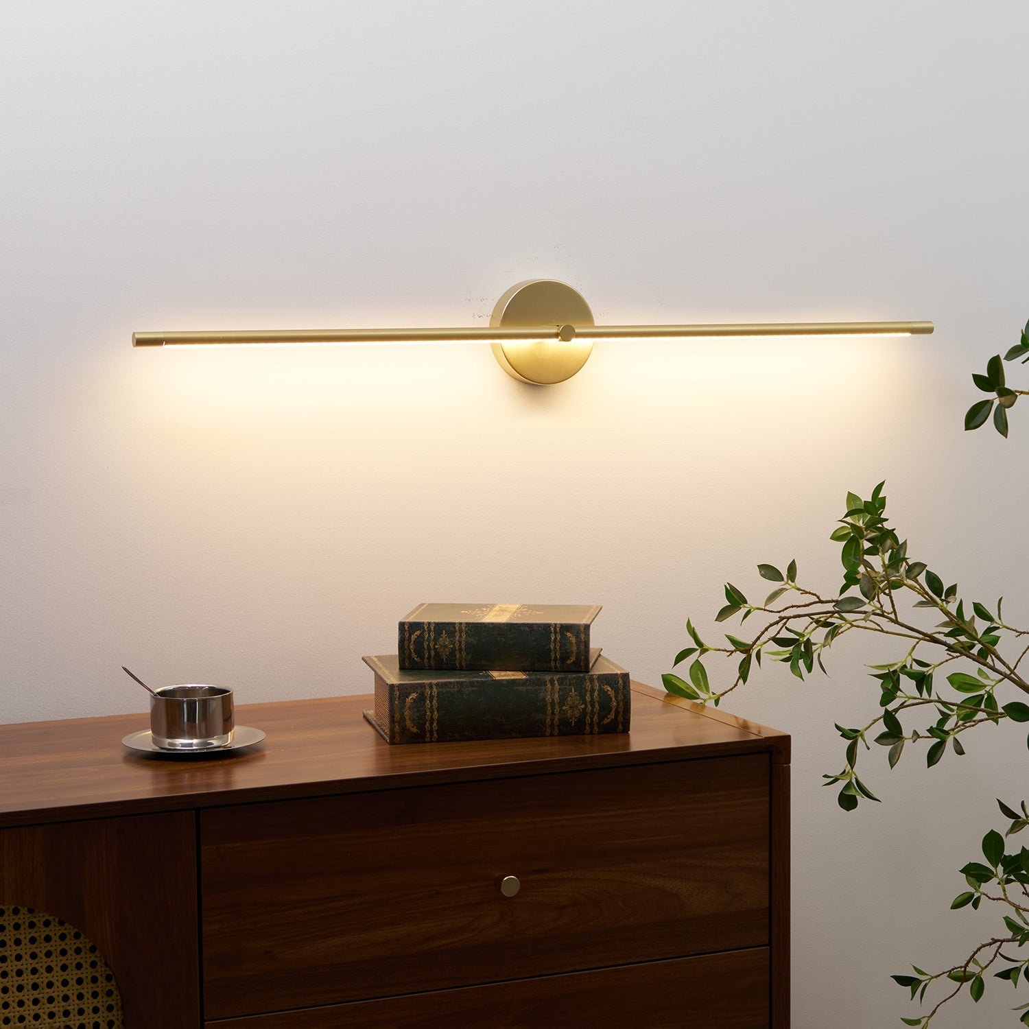 Metal Linear Vanity Light 27 in Warm White Bathroom Wall Lamp Sleek Modern LED Indoor Lighting Fixture | Thomler