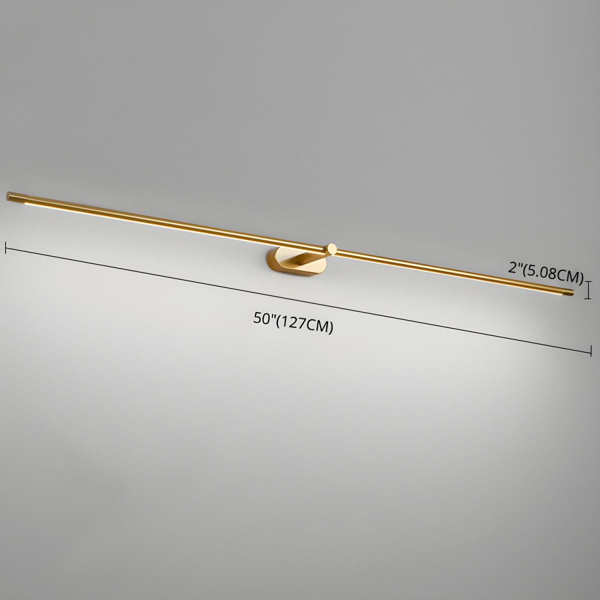 Rechargeable LED Wall Sconce Light with Touch Dimmer Switch for Bedroom Bathroom Mirror Vanity Hallway No Wiring Cordless Modern Linear | Thomler