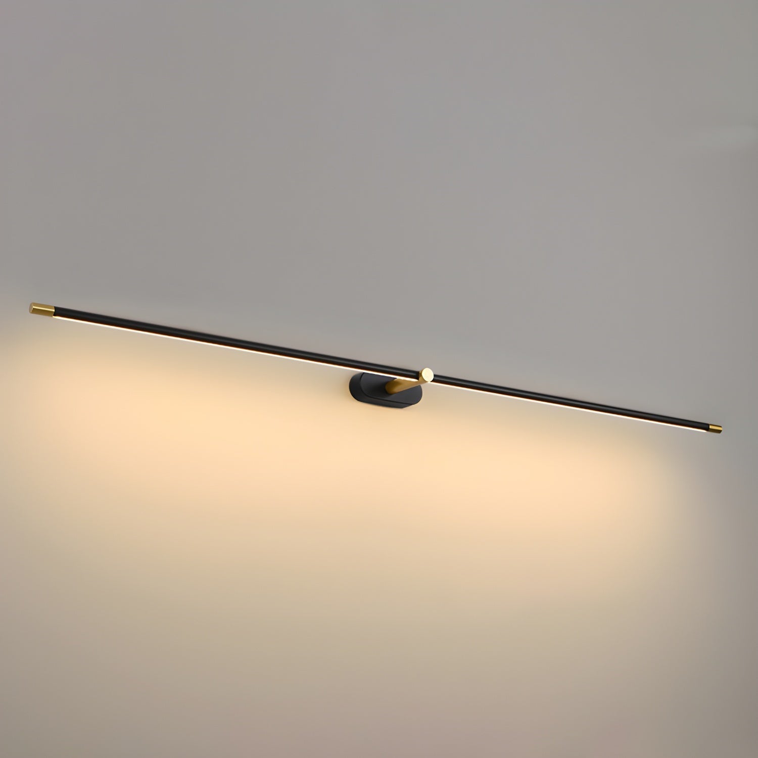 Rechargeable LED Wall Sconce Light with Touch Dimmer Switch for Bedroom Bathroom Mirror Vanity Hallway No Wiring Cordless Modern Linear | Thomler