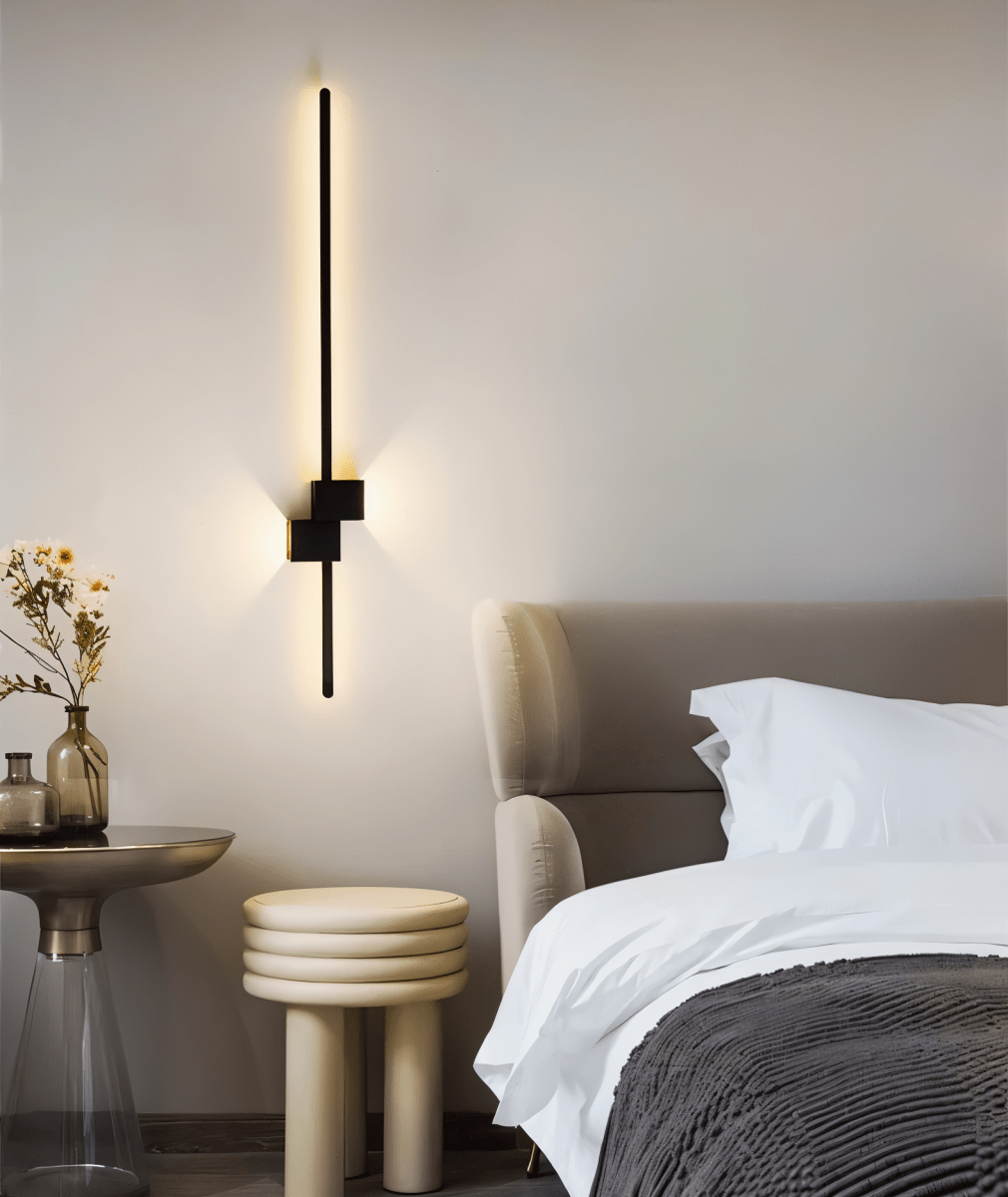LED Wall Light Metal 24 in Minimalist Indirect Lighting Living Room Bedroom Hallway Accent Light | Thomler