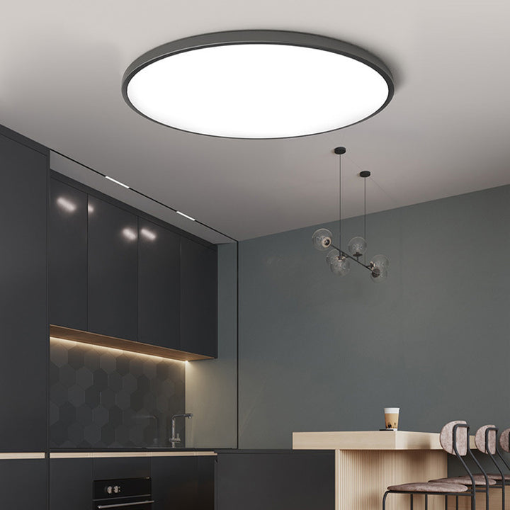Flush Mount LED Ceiling Light – Low Profile Round Fixture with 3-Color Switching for Kitchen, Bedroom & Living Room | Thomler