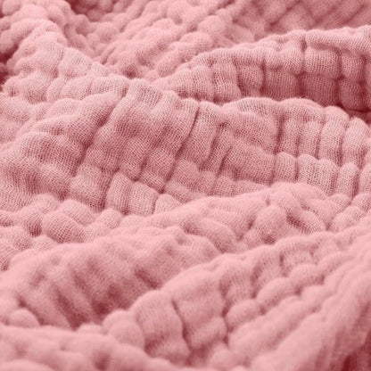Lightweight Cotton Gauze Throw Blanket – Breathable Summer Layer for Bed, Couch & Chair – Natural Organic Fabric – Soft All-Season Cover | Thomler