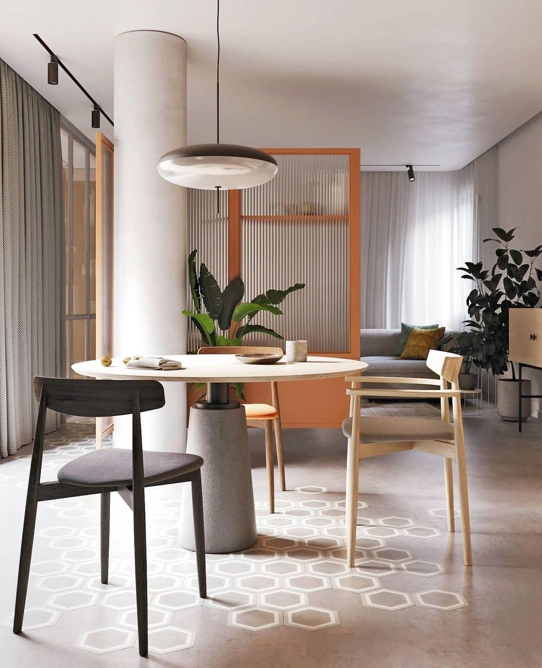 Polymer Plastic Suspension Lamp 11.8 in x 21.7 in White Indoor Ceiling Light Adjustable Hanging Height Modern Lighting Fixture | Thomler