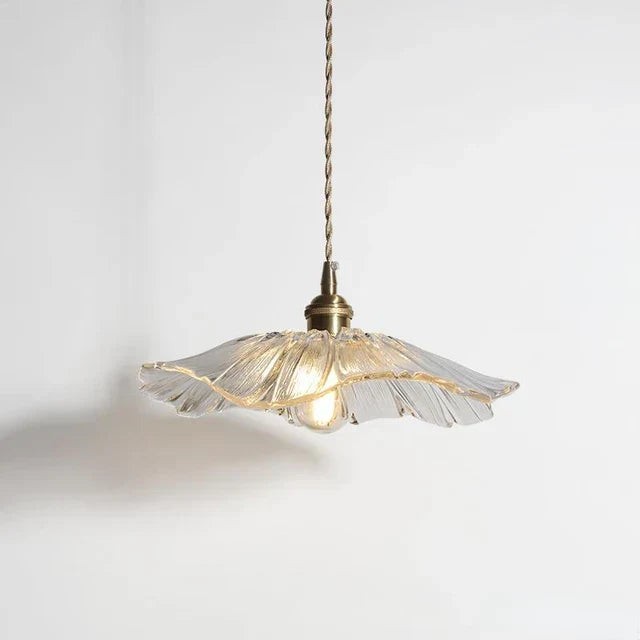 Flower Glass Pendant Light Fixture Ceiling Hanging Lamp Dining Room Bedroom Modern Floral Shade Home Decor Lighting for Kitchen Living | Thomler