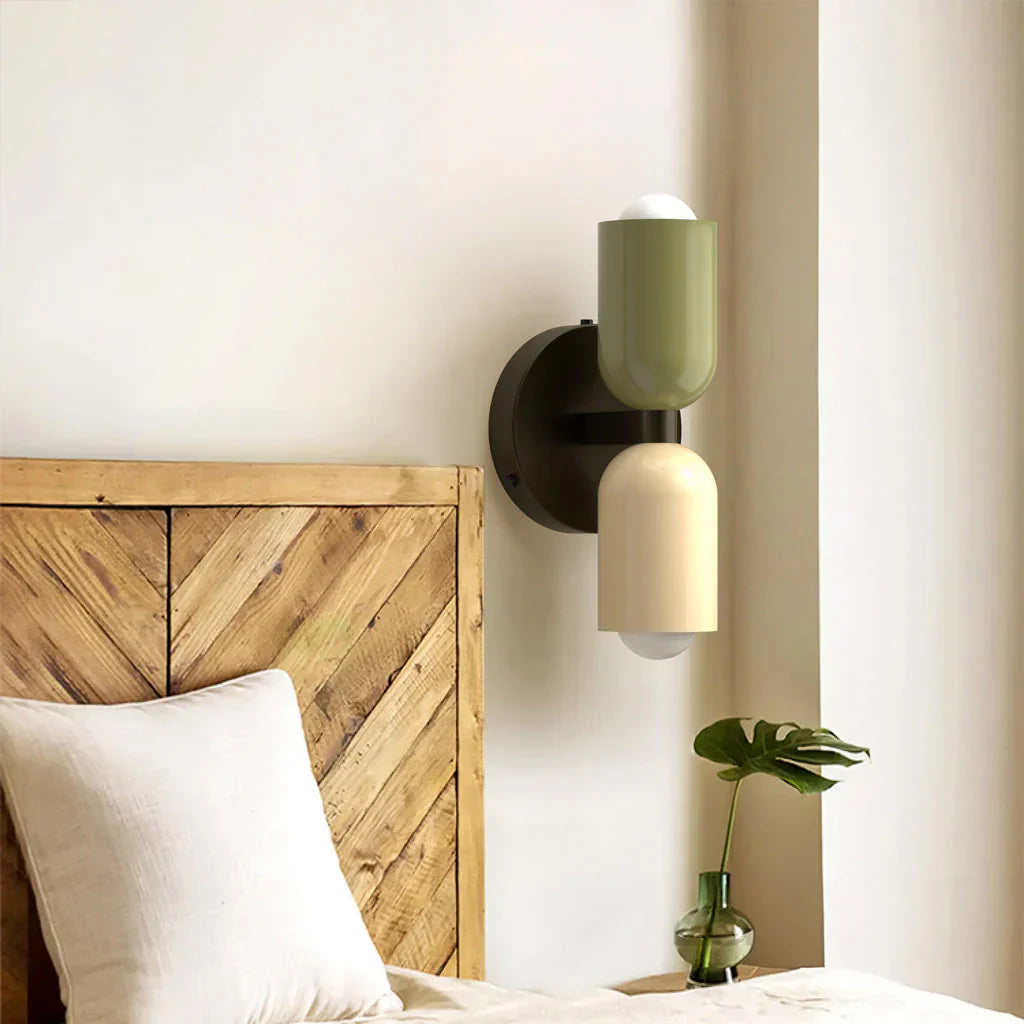 Wall Lamp Glass Shade 23.0 cm Vintage Indoor Bedroom Hallway Bathroom Living Room Lighting E27 Iron Fixture | Thomler