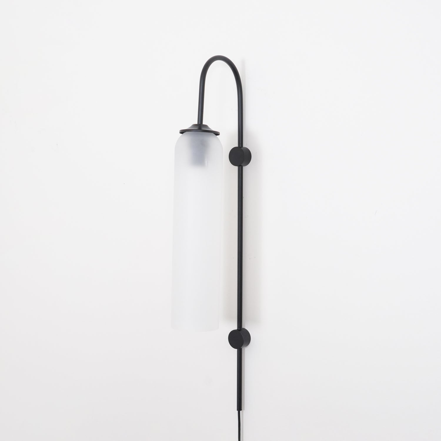 Wall Lamp Glass Cylinder 59 in Cord Gold Bedroom Living Room Plug In Sconce Modern Accent Lighting | Thomler