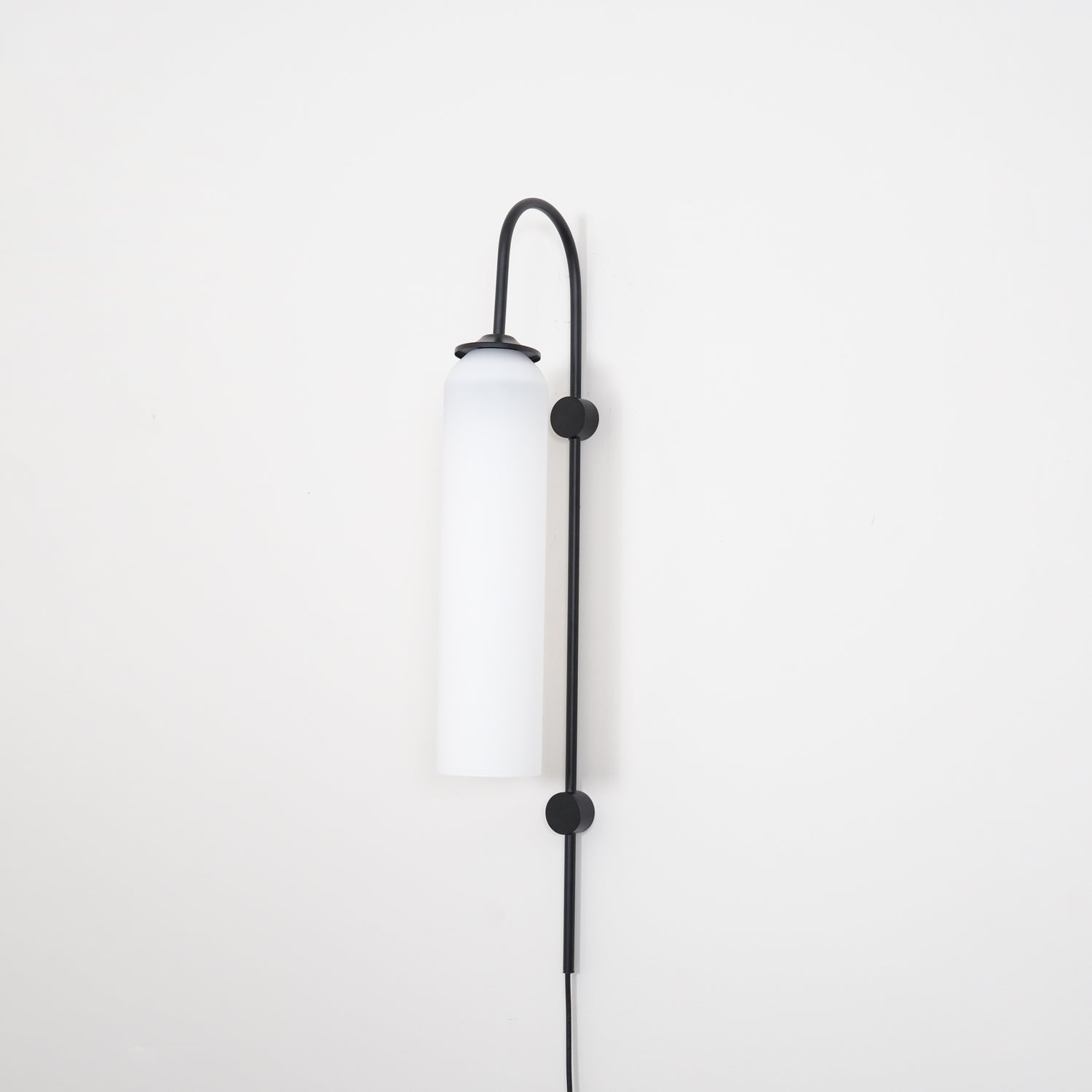 Wall Lamp Glass Cylinder 59 in Cord Gold Bedroom Living Room Plug In Sconce Modern Accent Lighting | Thomler
