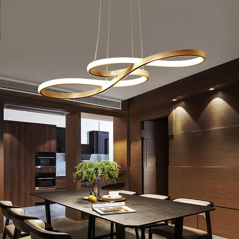 Contemporary LED Ceiling Fixture – Adjustable Hanging Light for Dining Room & Bedroom | Thomler
