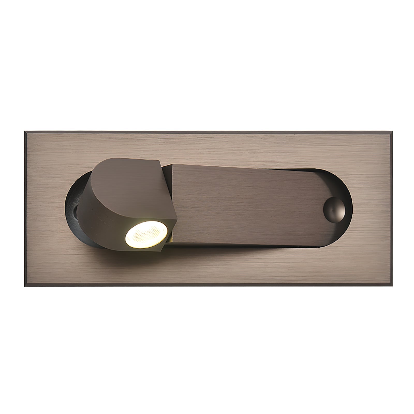 Aluminum Wall Reading Light 7.5 in Adjustable LED Bedside Bedroom Directional Lamp Flush Mount Push Switch | Thomler