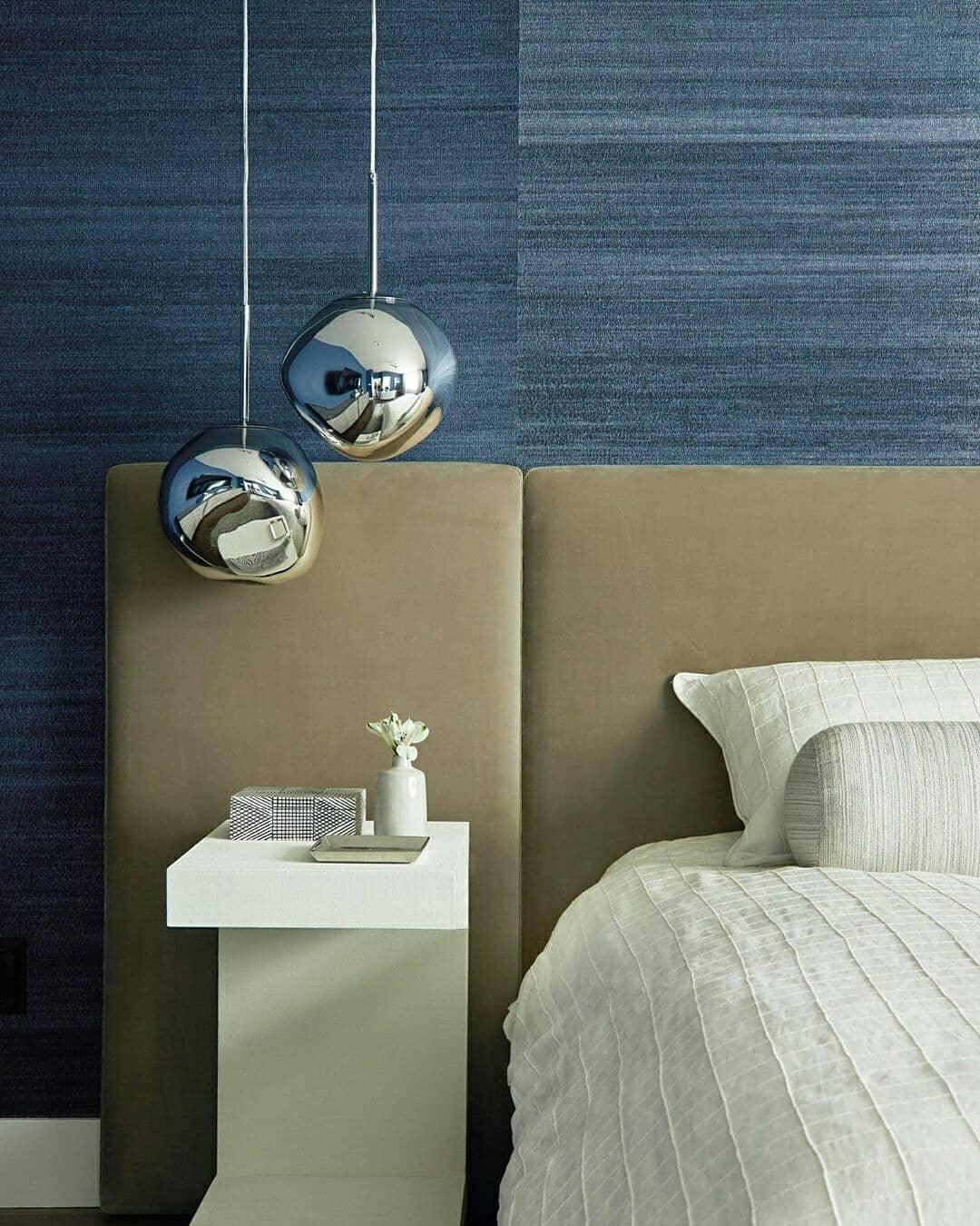 Modern Lava Pendant Lamp 7 in Copper Chrome Gold Ceiling Dining Lighting Mirror Effect Hanging Fixture | Thomler