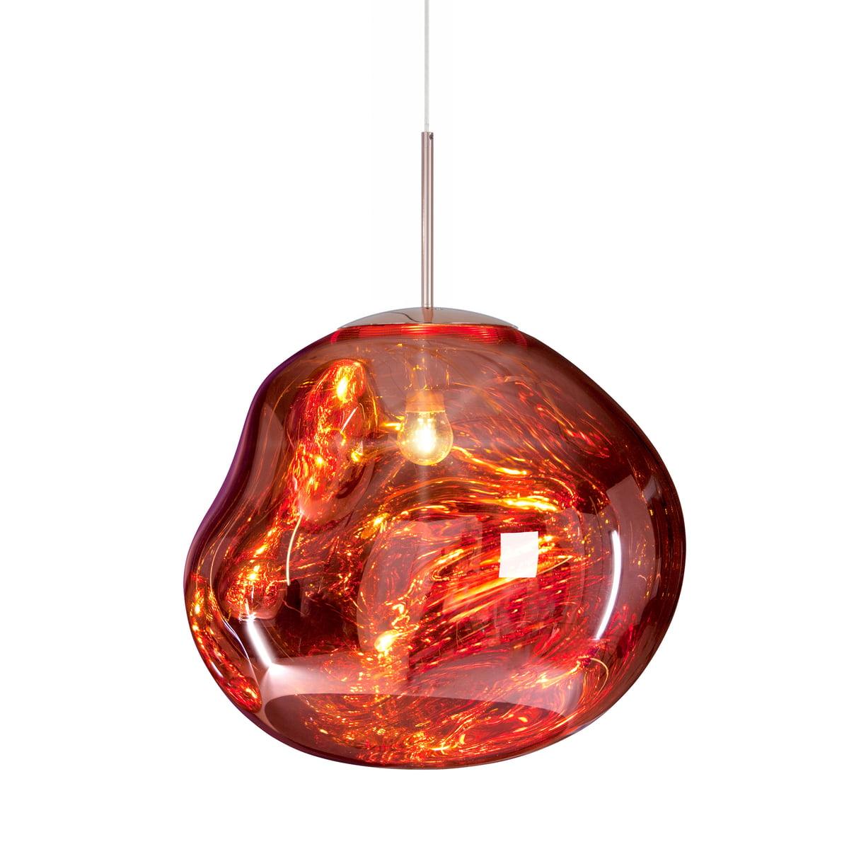 Modern Lava Pendant Lamp 7 in Copper Chrome Gold Ceiling Dining Lighting Mirror Effect Hanging Fixture | Thomler