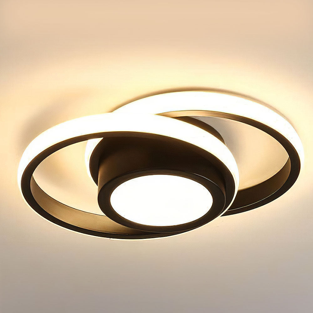 Flush Mount LED Ring Light – Low Profile 11 in Circular Fixture, Dimmable Tri-Color for Bedroom, Living Room & Hallway | Thomler
