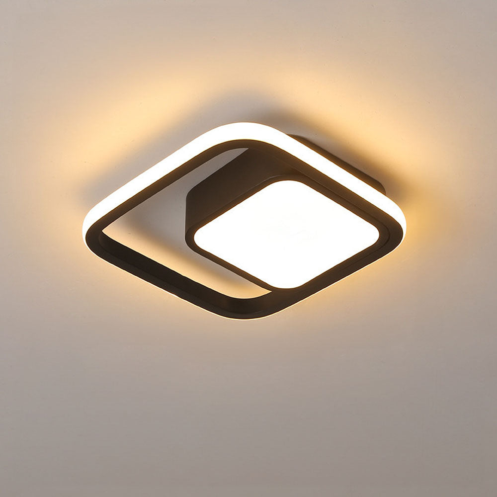 Flush Mount LED Ring Light – Low Profile 11 in Circular Fixture, Dimmable Tri-Color for Bedroom, Living Room & Hallway | Thomler