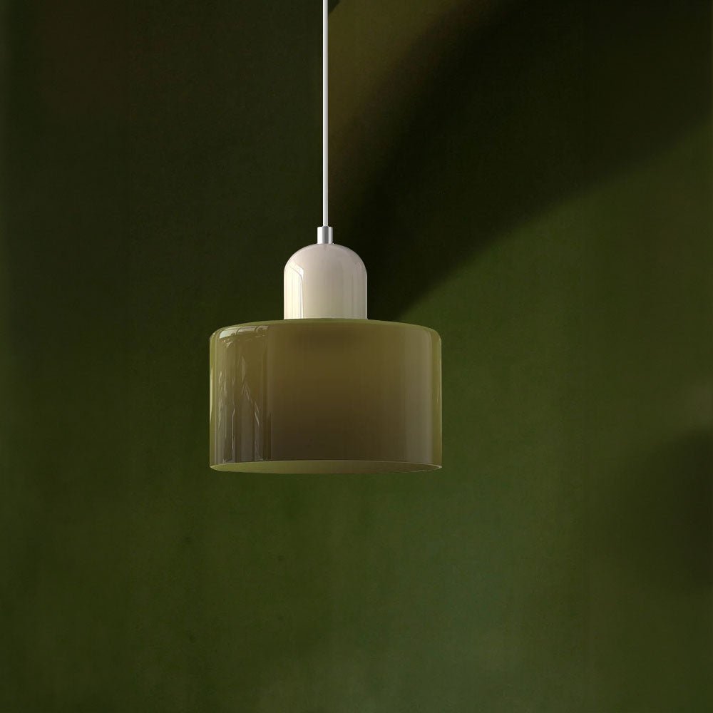 Handwoven Glass Pendant Light Bauhaus Style Indoor Hanging Lamp Adjustable Cable for Dining Room Kitchen Home Office | Thomler