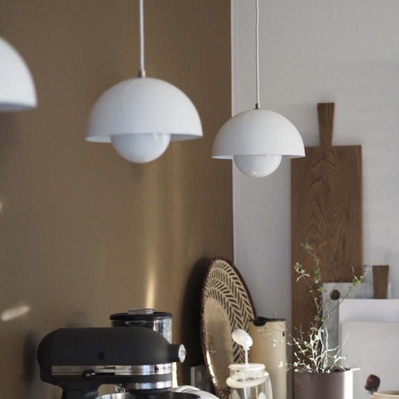 Hanging Planter Light Fixture with Built-In Pot for Indoor Plants & Modern Scandinavian Farmhouse Decor | Thomler