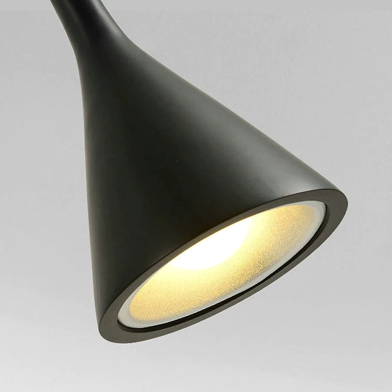 Mid-Century Hardwired Wall Sconce with Drop Cord – Adjustable Metal Shade for Bedroom, Nursery, Living Room, Hallway – Modern Nordic Fixture | Thomler