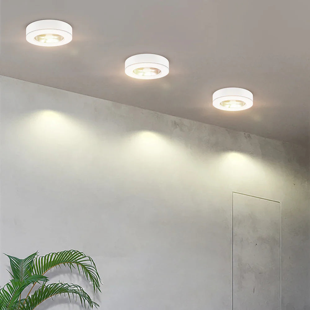Recessed LED Downlight – Ultra-Thin Surface-Mount Fixture in 3W to 10W | Modern Round Flush Ceiling Light for Kitchen, Living Room & Home | Thomler