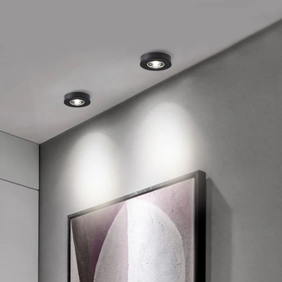 Recessed LED Downlight – Ultra-Thin Surface-Mount Fixture in 3W to 10W | Modern Round Flush Ceiling Light for Kitchen, Living Room & Home | Thomler