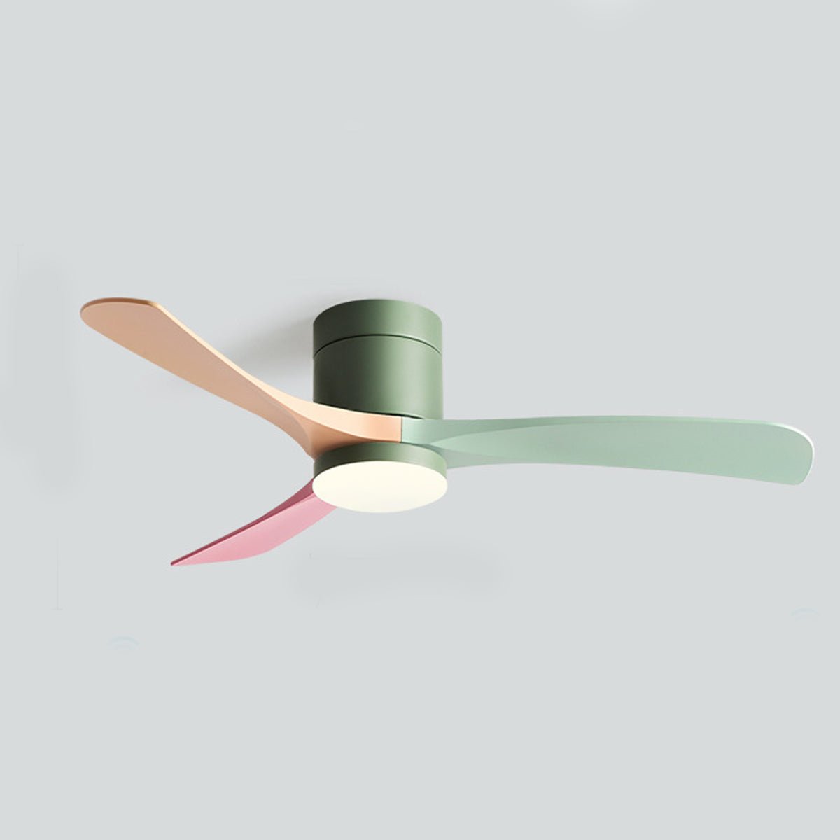 Ceiling Fan with LED Light – Whisper-Quiet 6-Speed Reversible Fan for Year-Round Comfort | Modern Low-Profile Design for Bedroom Living | Thomler