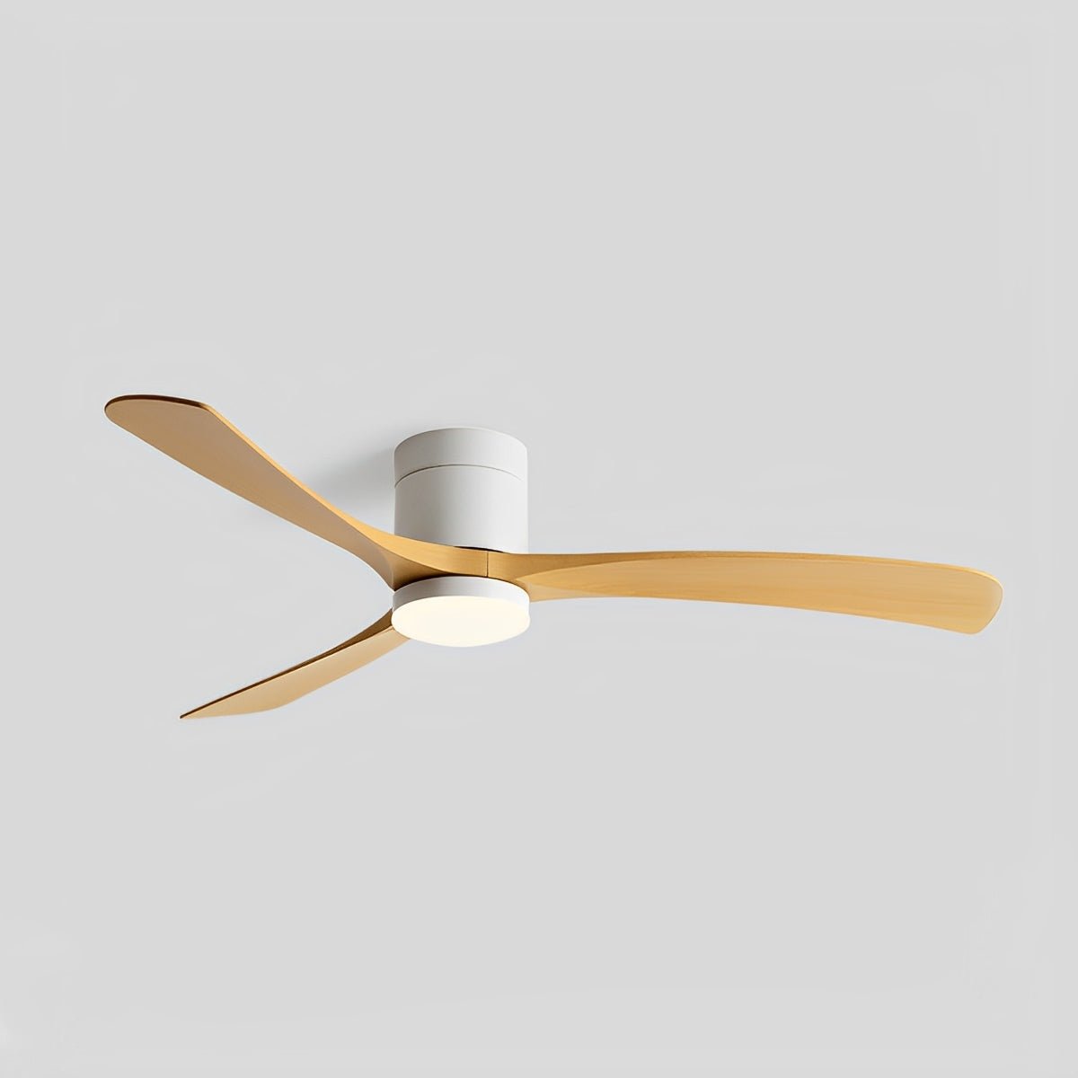 Ceiling Fan with LED Light – Whisper-Quiet 6-Speed Reversible Fan for Year-Round Comfort | Modern Low-Profile Design for Bedroom Living | Thomler