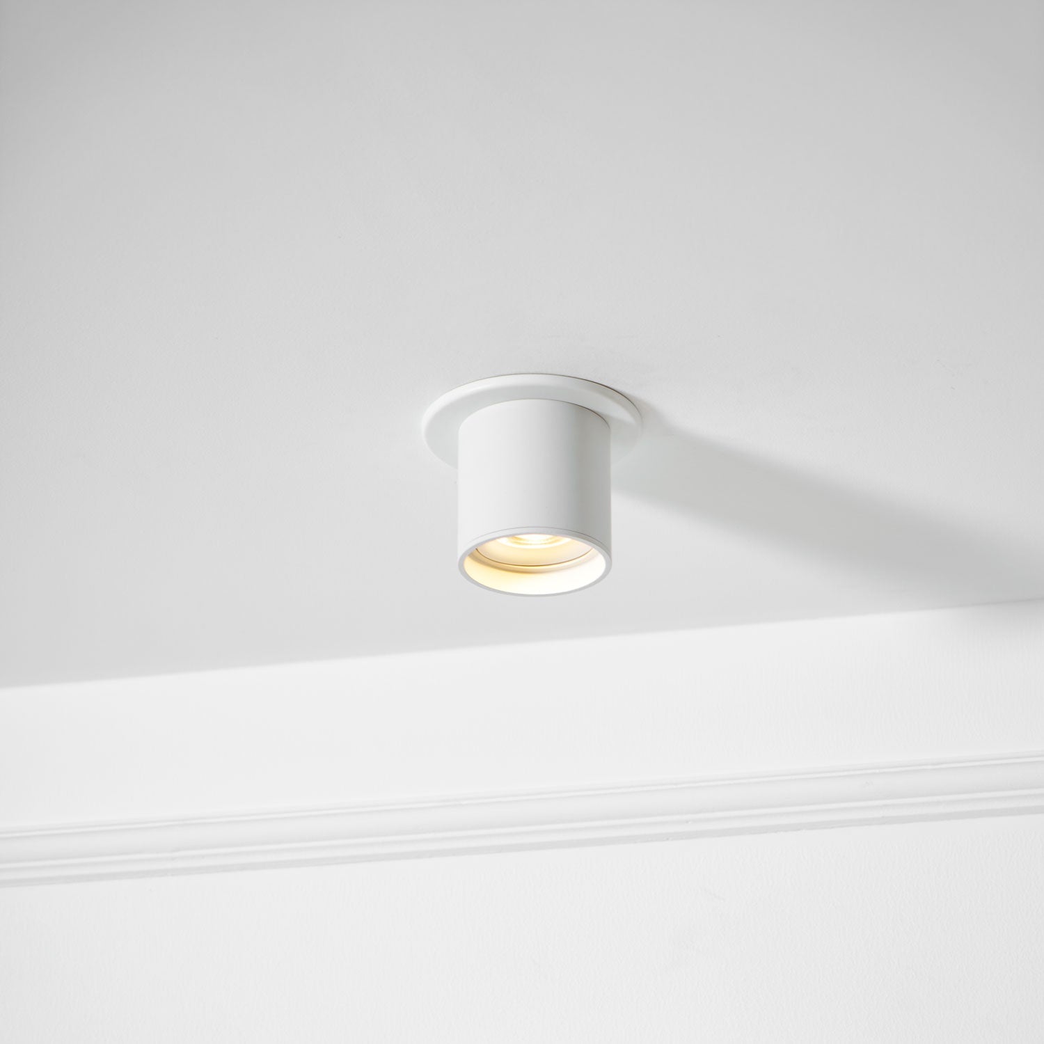Metal Ceiling Light 3.1 in x 3.3 in White Indoor Modern Flush Mount LED Fixture Warm Neutral Cool | Thomler