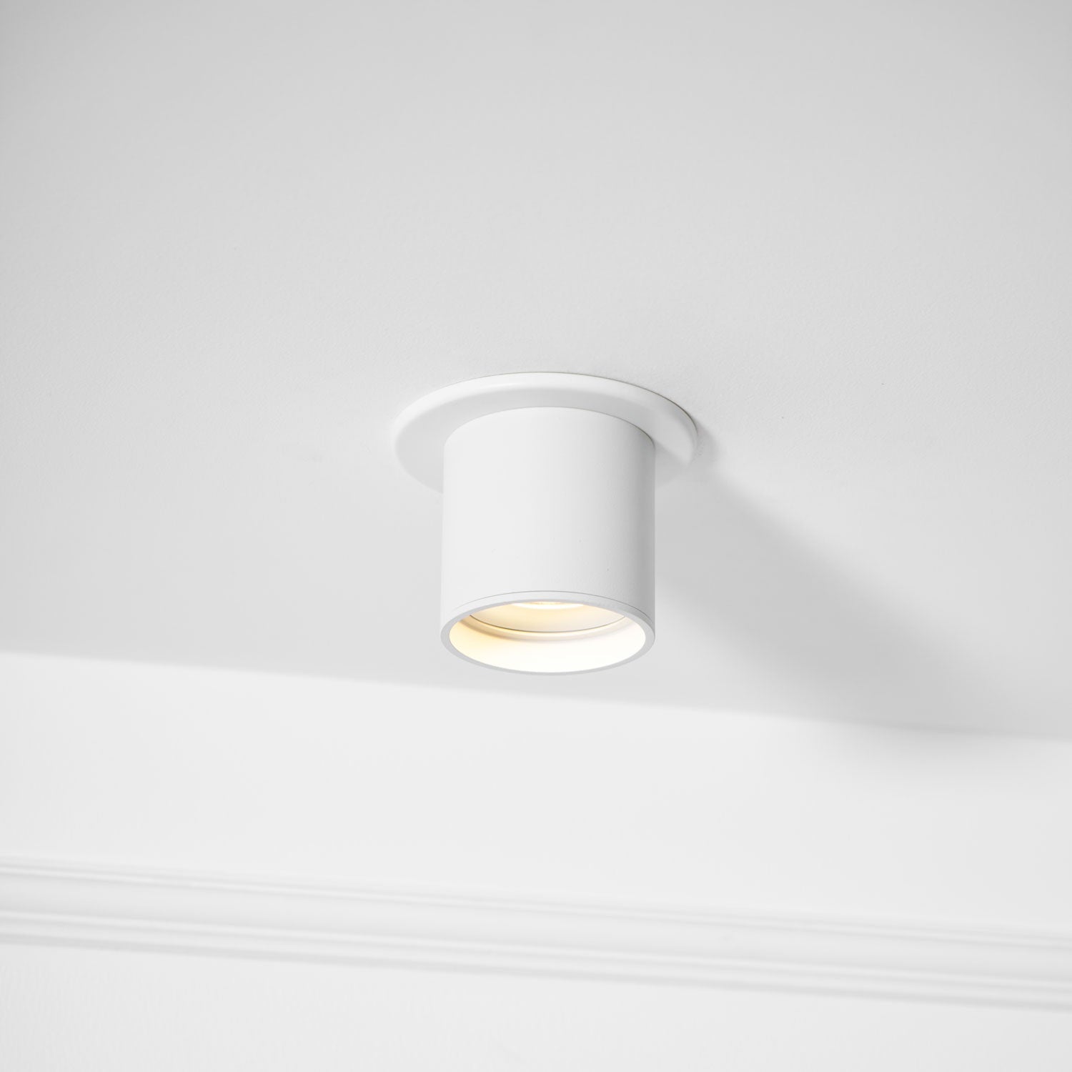 Metal Ceiling Light 3.1 in x 3.3 in White Indoor Modern Flush Mount LED Fixture Warm Neutral Cool | Thomler