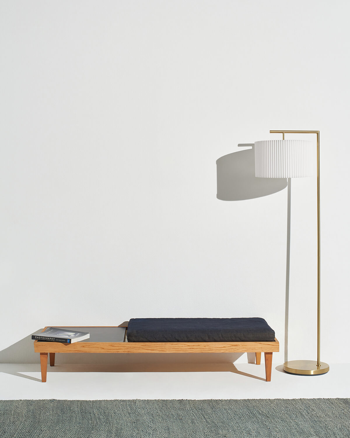 Vloerlamp Modern Met Stoffen Kap 152cm LED Zwart Messing Nikkel | Sansoti