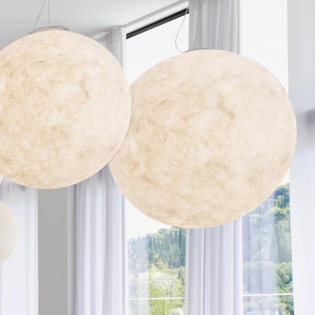 Spherical White Moon Pendant Light – Modern Hanging Globe for Bedroom, Dining Room & Living Room | Thomler