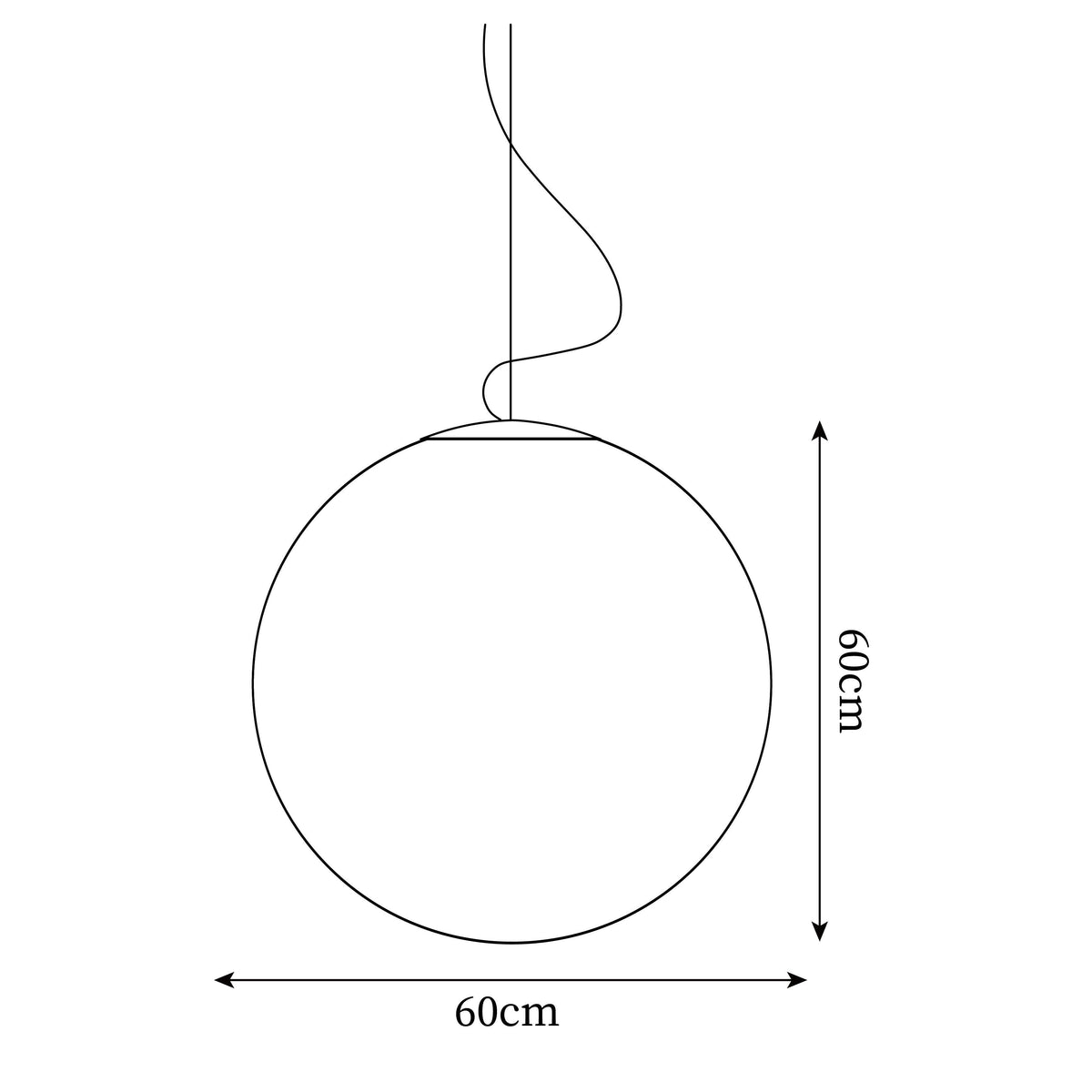 Spherical White Moon Pendant Light – Modern Hanging Globe for Bedroom, Dining Room & Living Room | Thomler