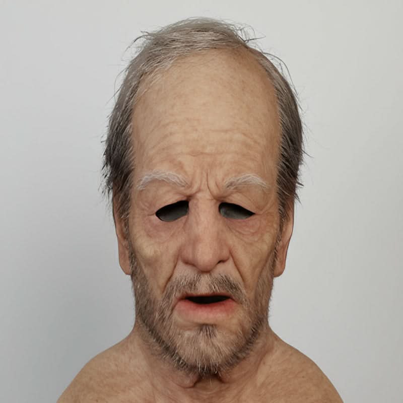 Lifelike Full-Head Character Disguise for Costume Events – Stretchable Natural Rubber – Adults | Thomler