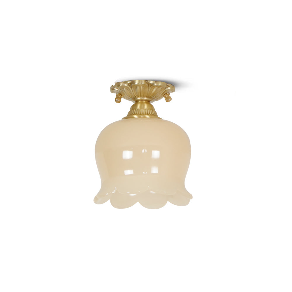 Ceiling Light Resin Brass 5.9 in Indoor Warm Lighting | Thomler