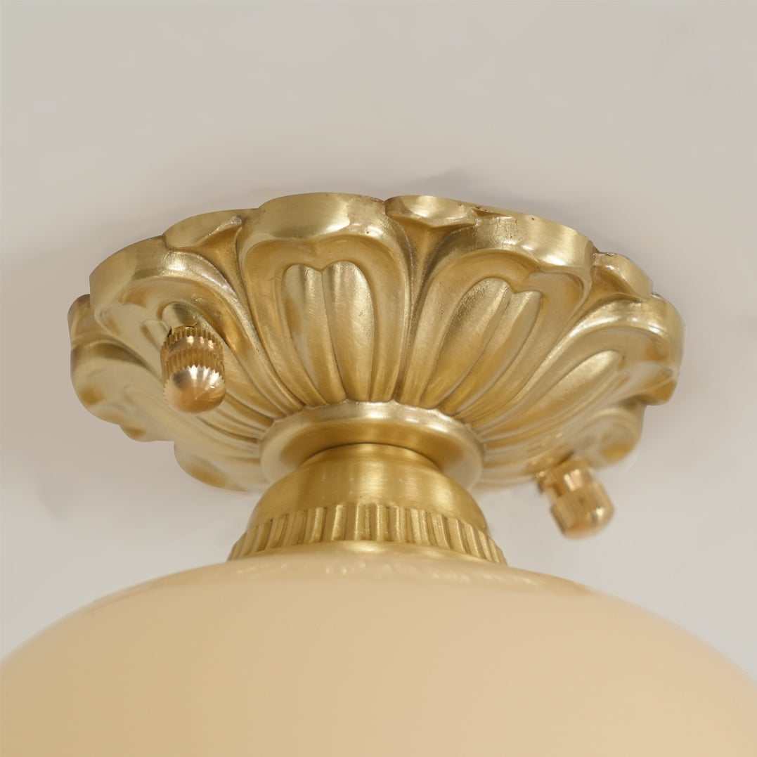 Ceiling Light Resin Brass 5.9 in Indoor Warm Lighting | Thomler