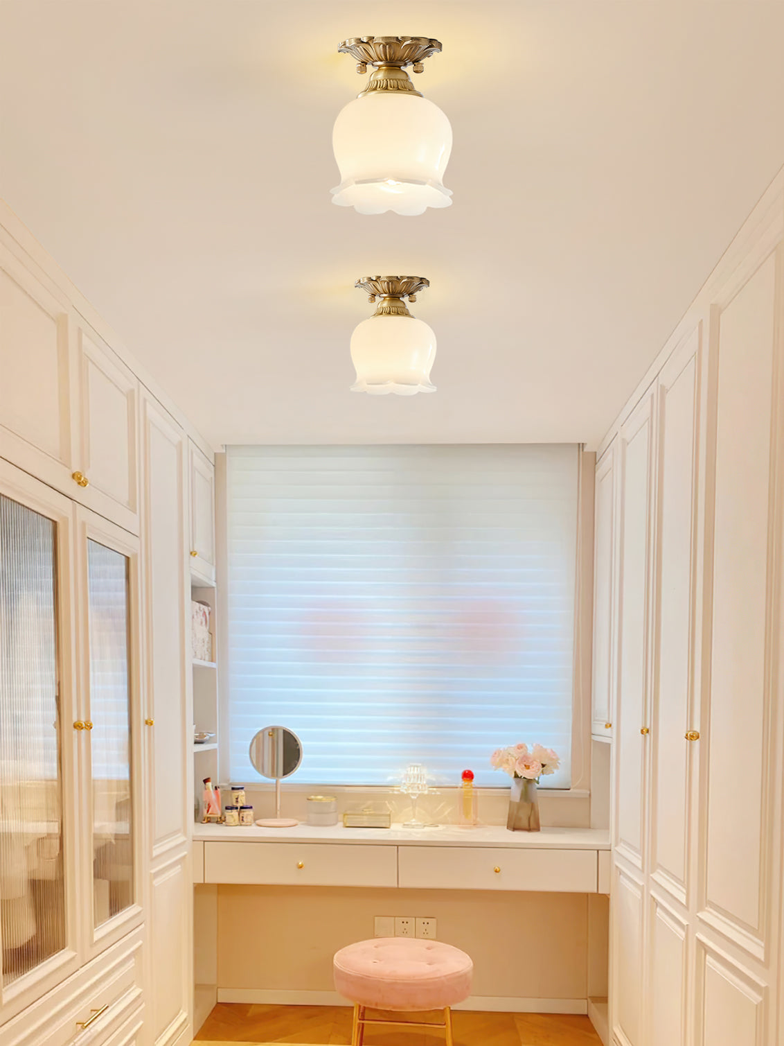 Ceiling Light Resin Brass 5.9 in Indoor Warm Lighting | Thomler