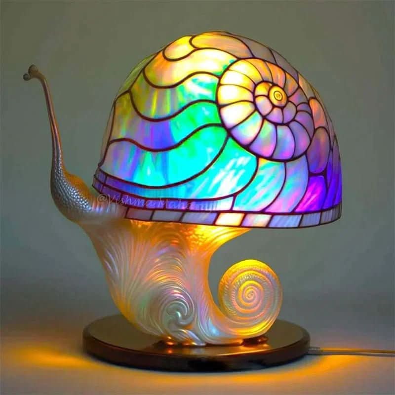 Table Lamp Glass Mosaic 10 in Warm Light Bedroom Living Room Decorative Accent | Thomler