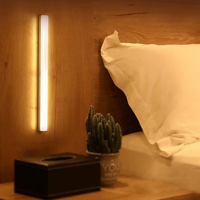 Motion Sensor LED Light Bar with Magnetic Mount for Closets, Hallways & Stairs | Under Cabinet Lighting Stick-On Wireless Battery or USB | Thomler