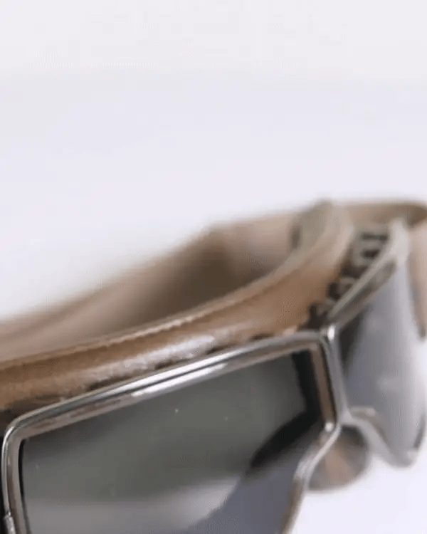 Vintage Motorcycle Goggles with UV Protection & Shatterproof Lens for Bikes, Scooters & Classic Rides | Thomler