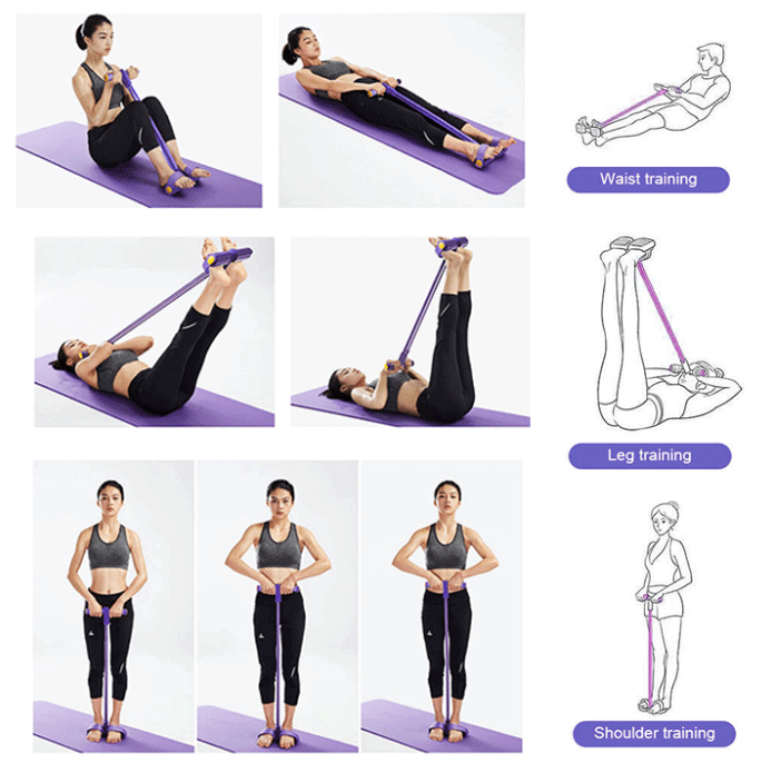 Navando | Multifunctioneel spantouw, weerstandsband voor full-body workouts