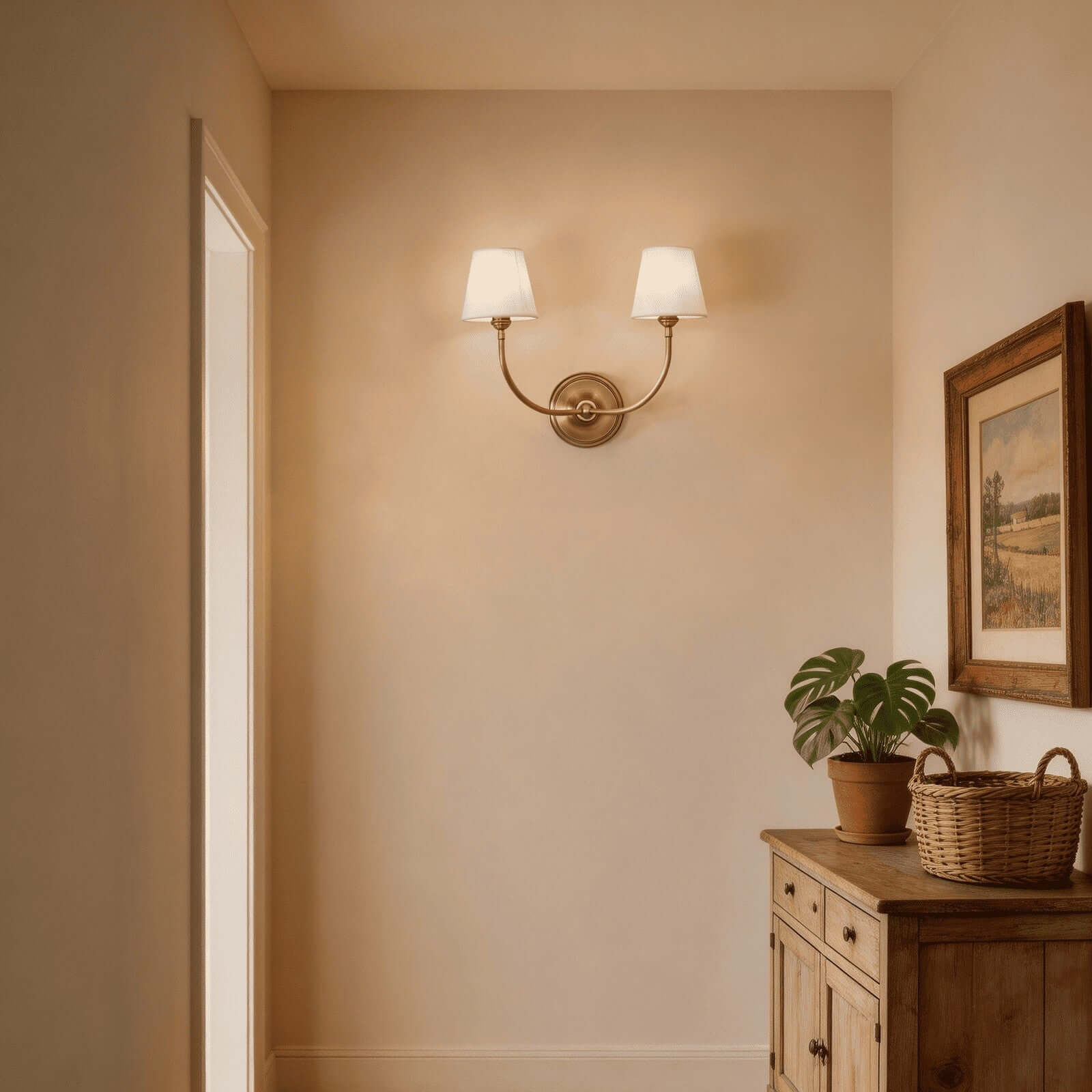 Wall Sconce Metal Adjustable Arms 14 in Indoor Lighting Living Room Bedroom Hallway Decorative Fixture | Thomler