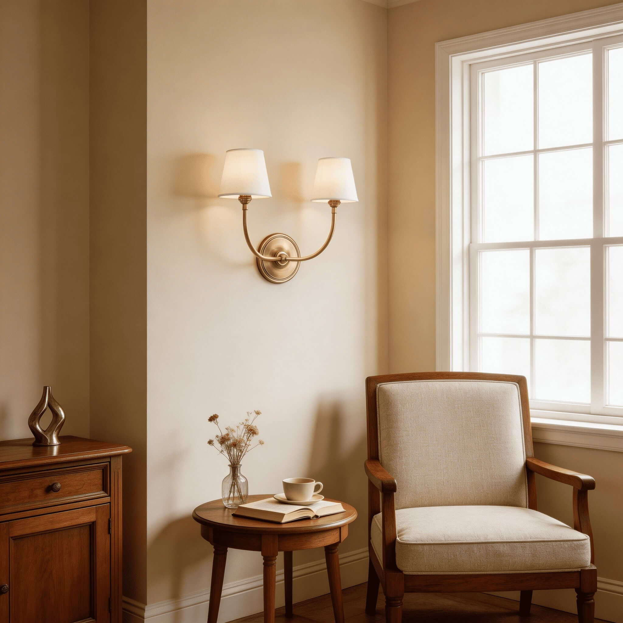 Wall Sconce Metal Adjustable Arms 14 in Indoor Lighting Living Room Bedroom Hallway Decorative Fixture | Thomler
