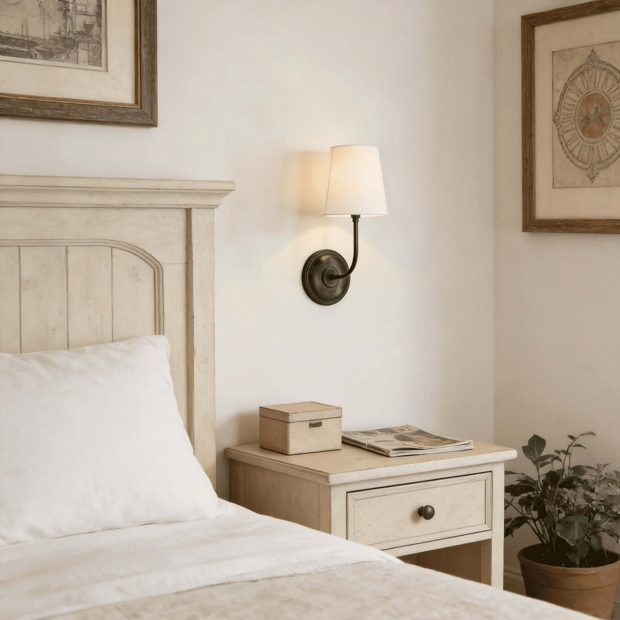 Wall Sconce Metal Adjustable Arms 14 in Indoor Lighting Living Room Bedroom Hallway Decorative Fixture | Thomler