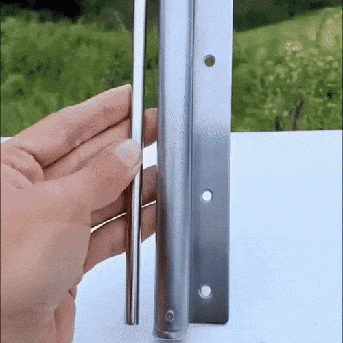 Adjustable Door Closer for Quiet Secure Closing | Stainless Steel Hydraulic Damper, 4-Speed Control, Easy Install for Interior Doors, Left | Thomler