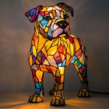 USB Powered Dog Breed LED Night Light 6 in Accent Lamp Warm Glow for Bedroom Nightstand Desk Shelf Decor Puppy Sculpture Chihuahua Corgi Dac | Thomler