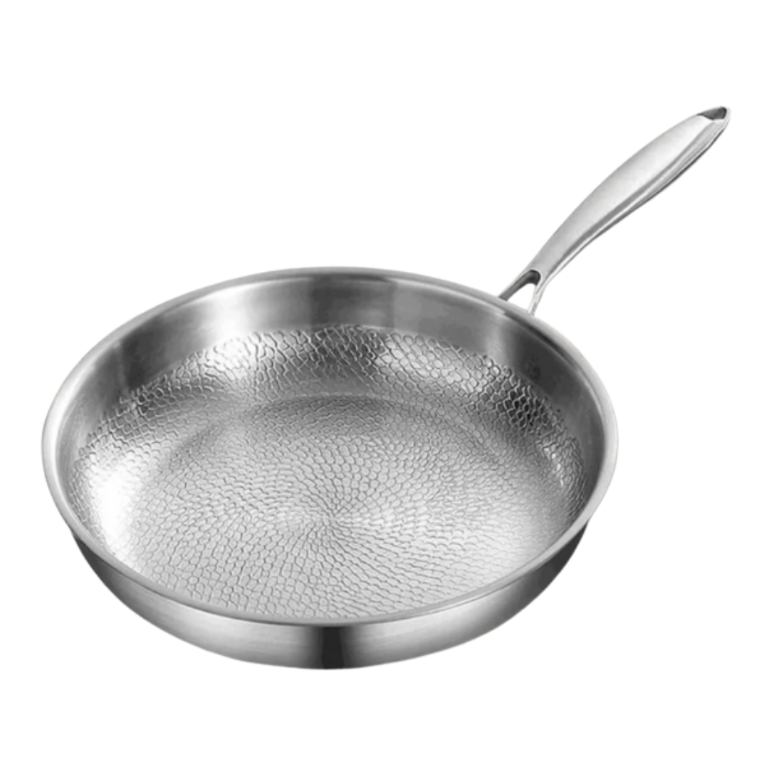 Frying Pan Titanium 26.0 cm Non-Stick-Free Hammered Finish Daily Cooking Induction Gas Electric Kitchen Skillet | Thomler