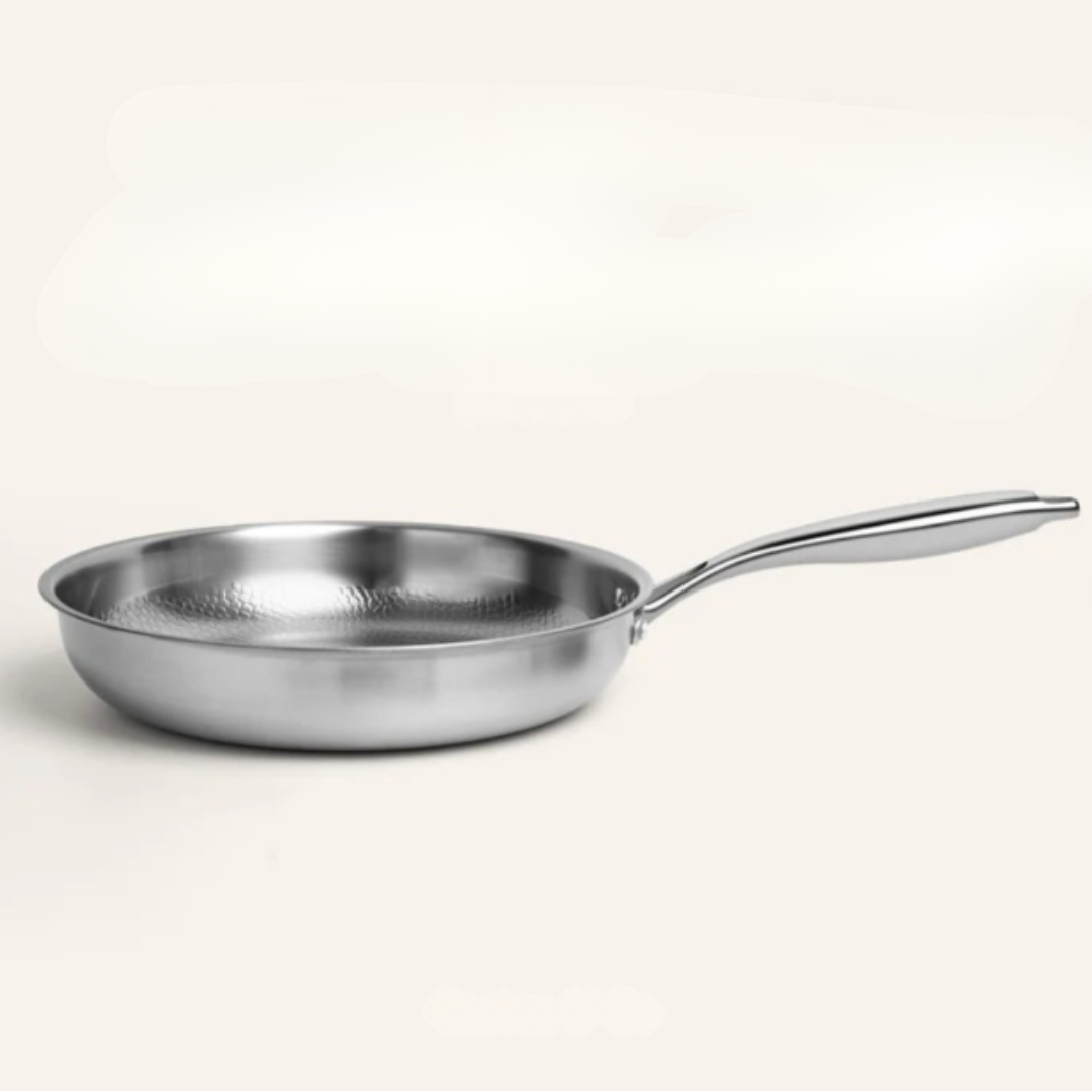 Frying Pan Titanium 26.0 cm Non-Stick-Free Hammered Finish Daily Cooking Induction Gas Electric Kitchen Skillet | Thomler