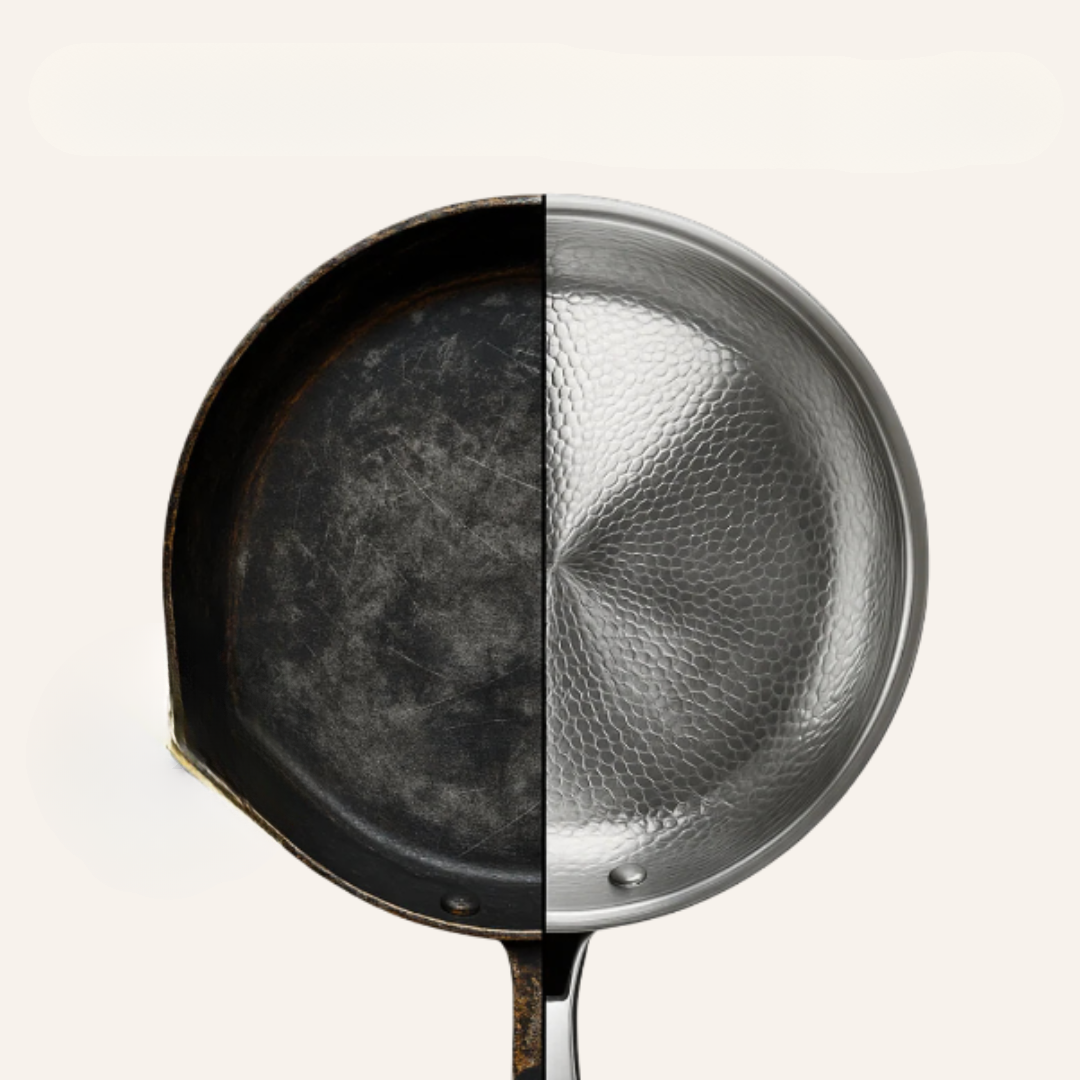 Frying Pan Titanium 26.0 cm Non-Stick-Free Hammered Finish Daily Cooking Induction Gas Electric Kitchen Skillet | Thomler