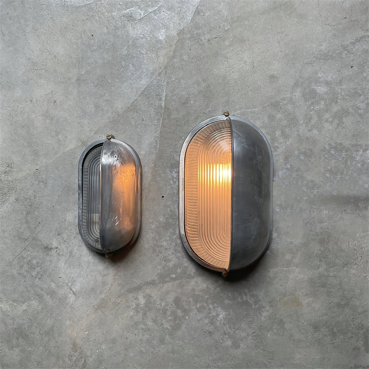 Contemporary Cylindrical Weatherproof Exterior Sconce – Hardwired Metal & Glass in Gold or Silver Finish – IP65 Rated for Patio, Deck & | Thomler