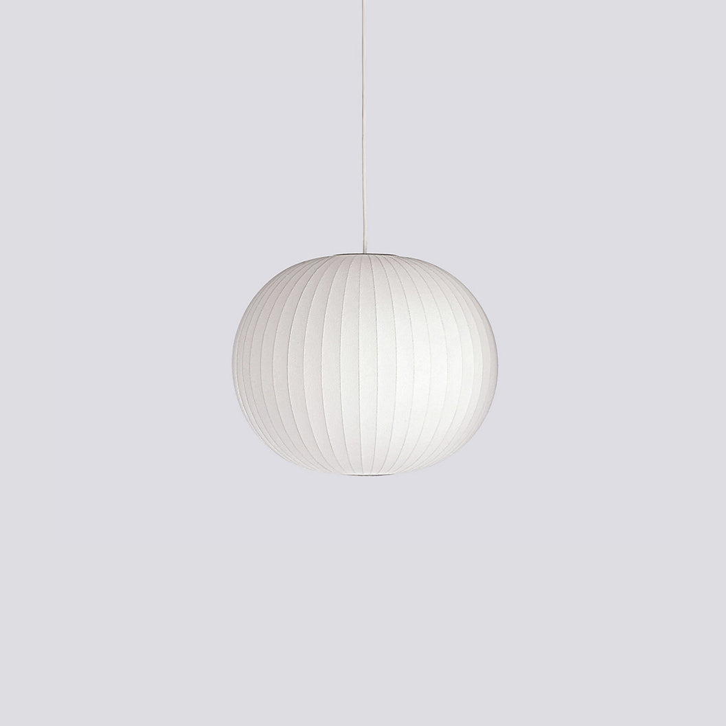 Bubble Silk Pendant Light 19.7 in White Ceiling Dining Room Modern Hanging Lamp | Thomler