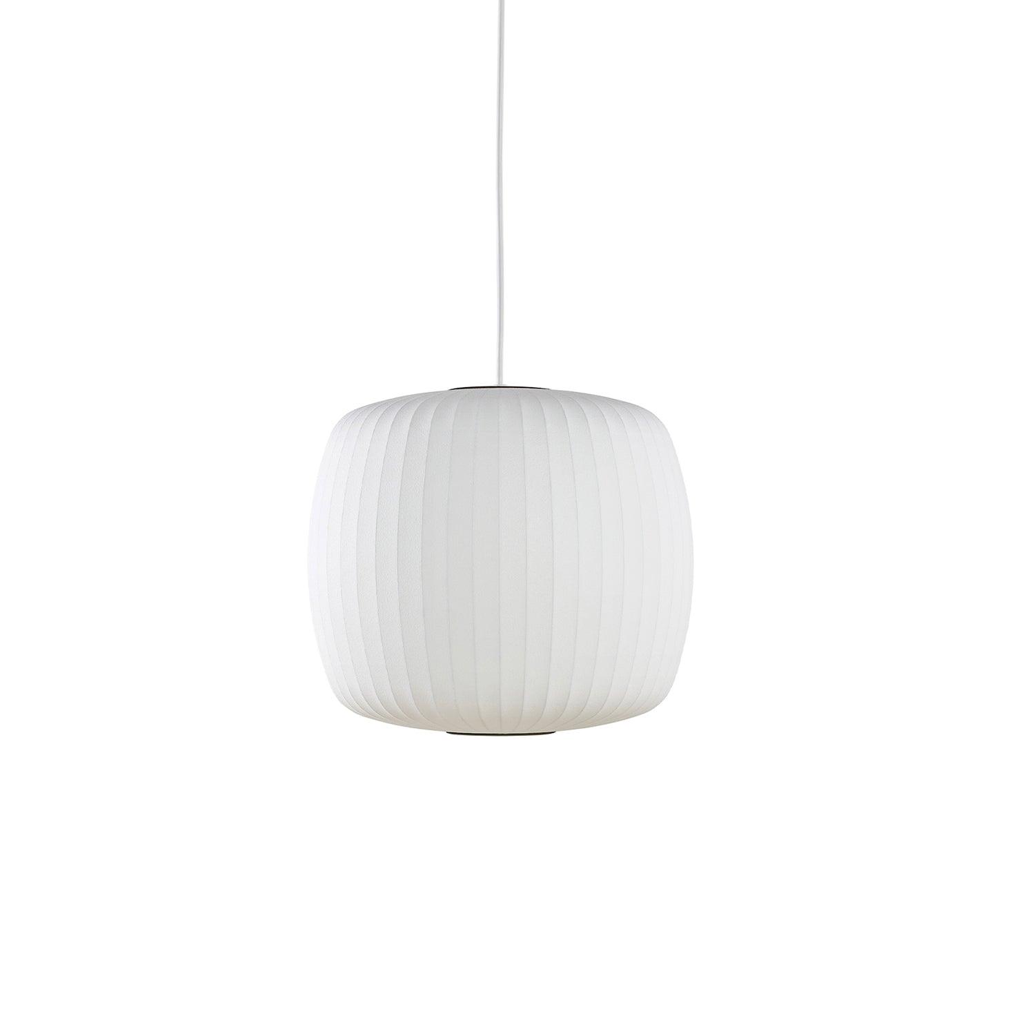 Bubble Silk Pendant Light 19.7 in White Ceiling Dining Room Modern Hanging Lamp | Thomler