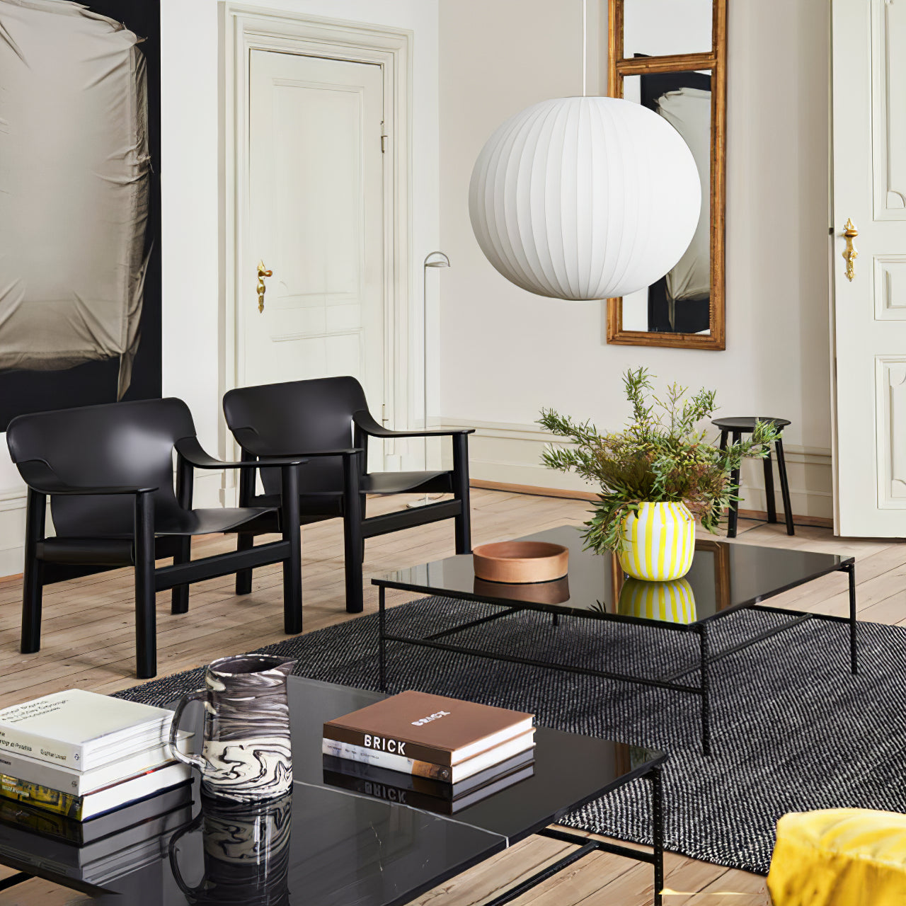 Bubble Silk Pendant Light 19.7 in White Ceiling Dining Room Modern Hanging Lamp | Thomler