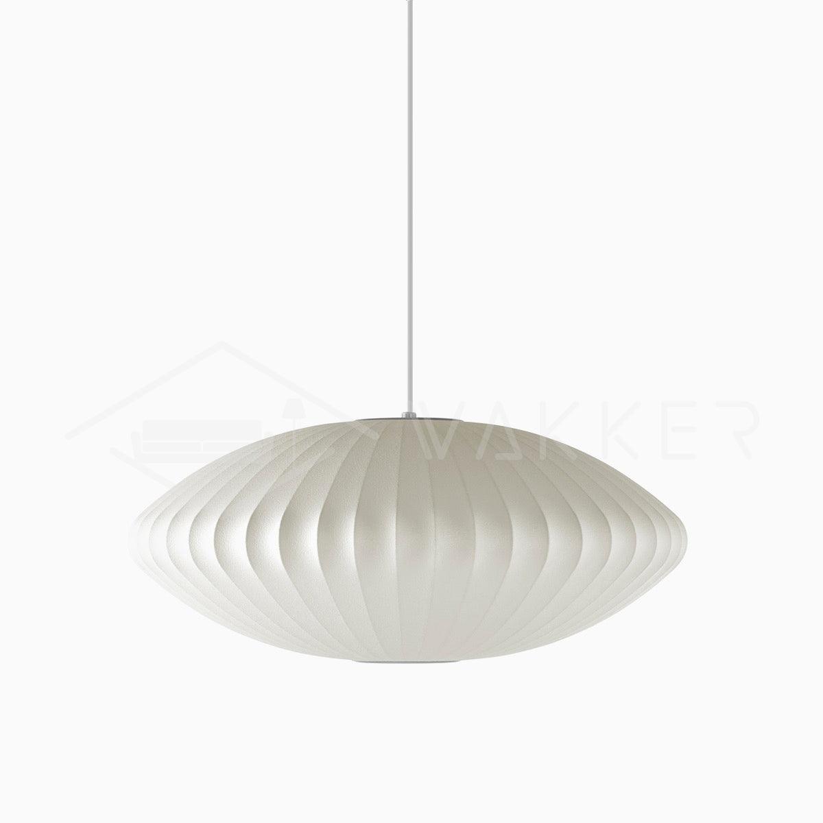 Bubble Silk Pendant Light 19.7 in White Ceiling Dining Room Modern Hanging Lamp | Thomler